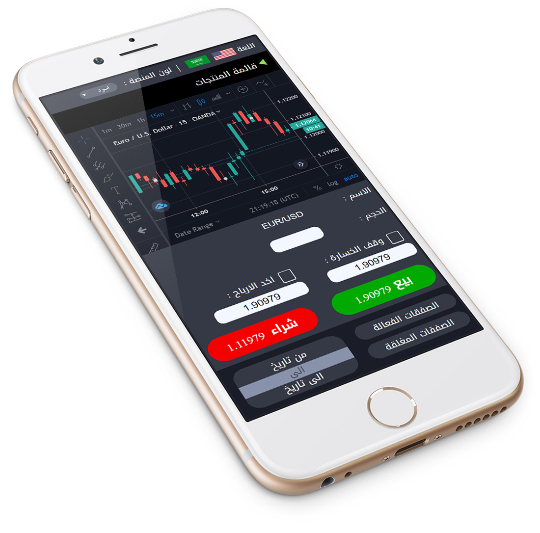 منصة التداول عبر الجوال